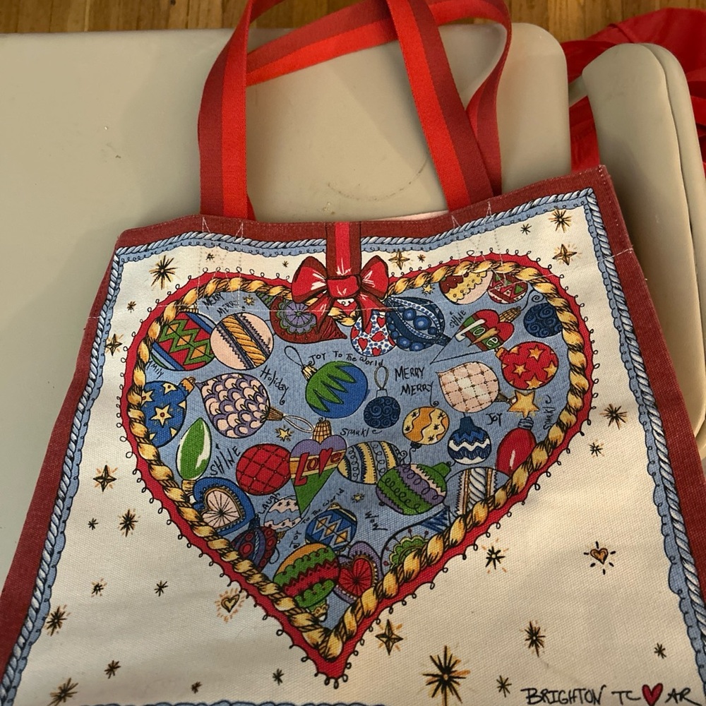 Brighton Holiday  Canvas Tote Bag Queen of Hearts